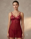 Premium Red Lace Babydoll Nighty Set